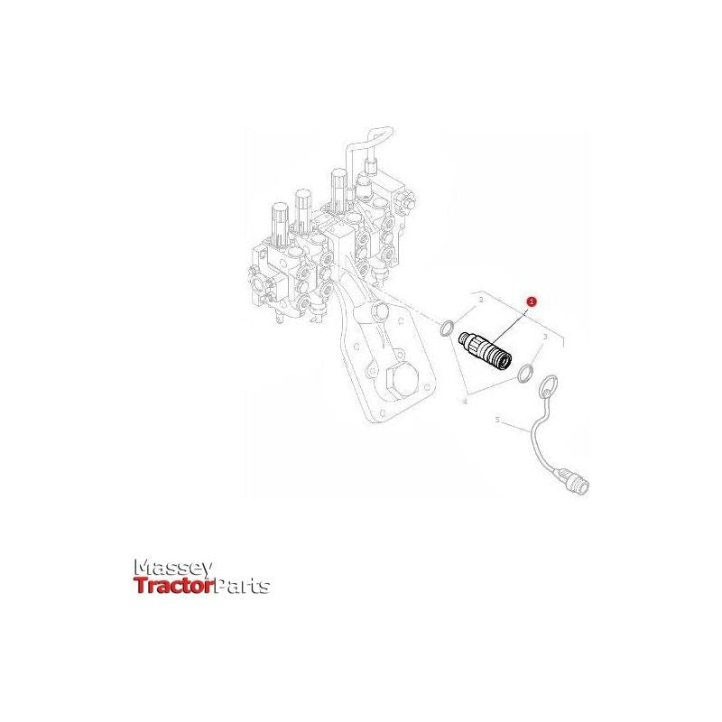 Female Coupler - 4305831M3 | OEM |  parts | Tractor Spool Valves-Massey Ferguson-Farming Parts,Hydraulic Couplings,Hydraulics,Quick Release Hydraulic Couplings,Tractor Parts