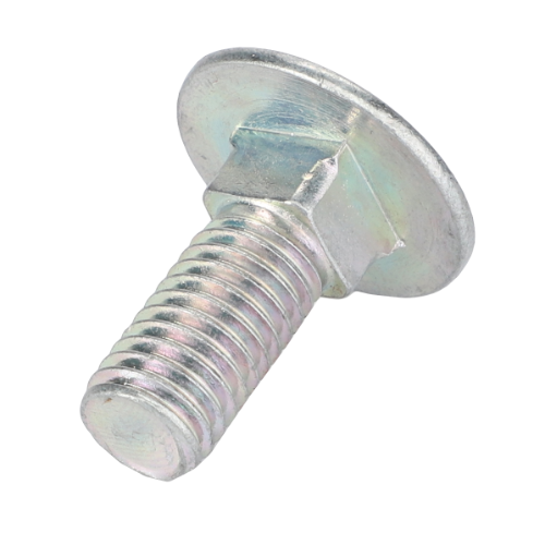 Close-up image of a metal Fender Skin Bolt by AGCO, product number 390809X1, often used in tractor parts for the Massey Ferguson 300 Series, featuring a capped, domed head and partially threaded shaft.