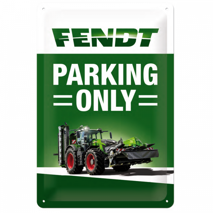 Fendt ‘Parking Only’ Sign – Metal Tinplate, 20×30 cm | X991020240000