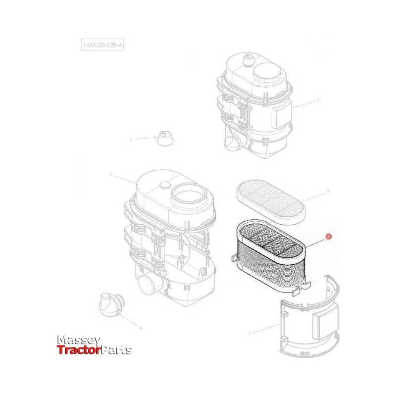 Massey Ferguson Filter Air - 4286473M2 | OEM | Massey Ferguson parts | Engine Air-Massey Ferguson-Engine & Filters,Engine Air,Farming Parts,Filters,Tractor Parts