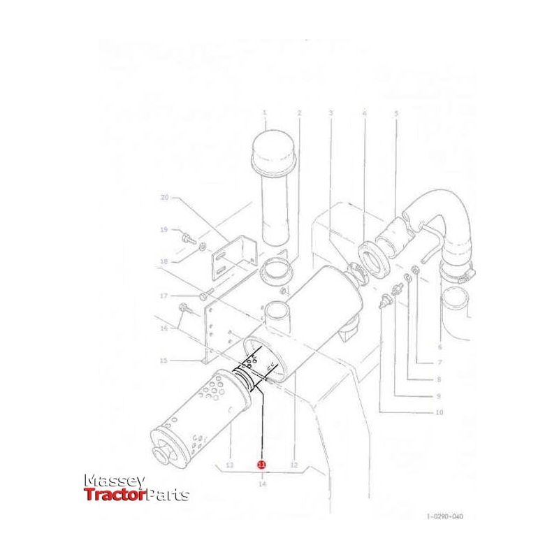 Massey Ferguson Filter Air Inner - 1678295M1 | OEM | Massey Ferguson parts | Engine Air-Massey Ferguson-Engine & Filters,Engine Air,Farming Parts,Filters,Tractor Parts