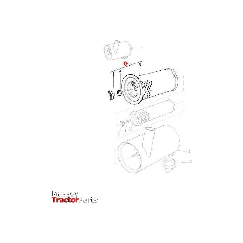 Massey Ferguson Filter Air Outer - 1678308M92 | OEM | Massey Ferguson parts | Engine Air-Massey Ferguson-Engine & Filters,Engine Air,Farming Parts,Filters,Tractor Parts