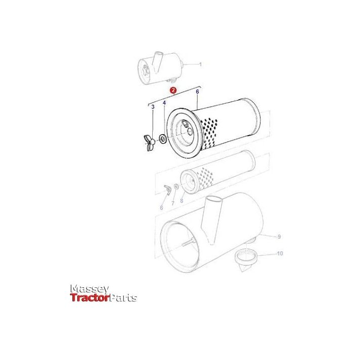 Filter Air Outer - 1678308M92 - Massey Tractor Parts