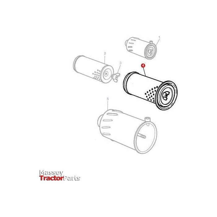 Filter Air Outer - 3385733M1 - Massey Tractor Parts
