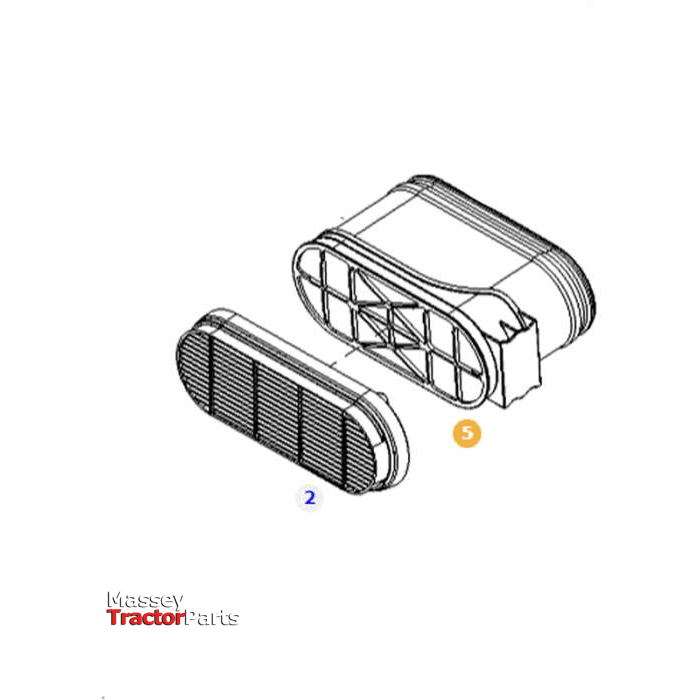 Fendt Filter Cartridge - F350200090010 | OEM | Fendt parts | Engine Air-Fendt-Engine & Filters,Engine Air,Farming Parts,Filters,Tractor Parts