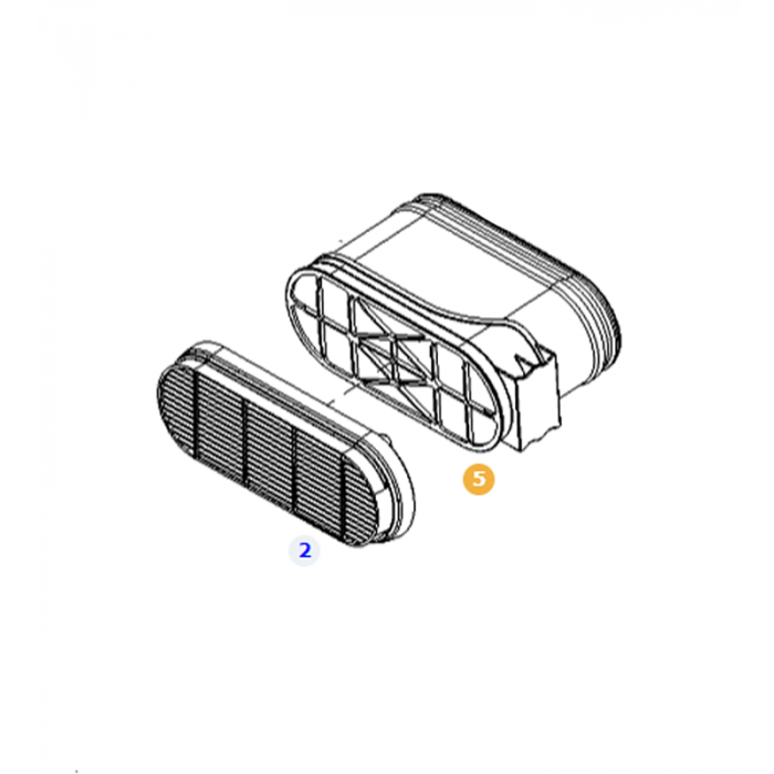 Filter Cartridge - F350200090010 - Massey Tractor Parts