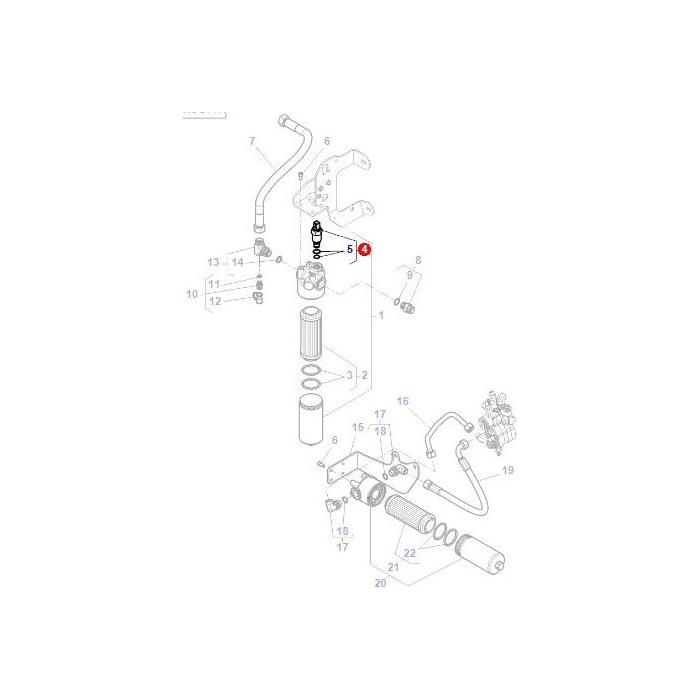 Filter Switch - 4312617M2 - 4368842M1 - Massey Tractor Parts