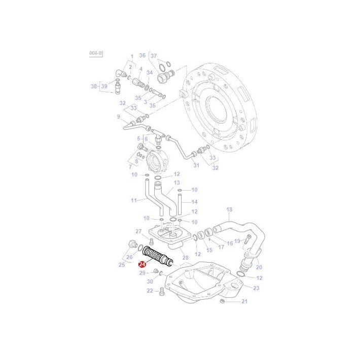 Filter Wet Clutch - 3712404M1 - Massey Tractor Parts