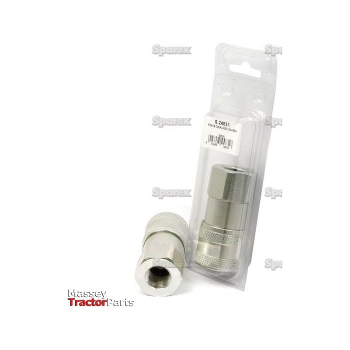 Flat Faced Coupling Female 1/2" Body x 1/2" BSP Female Thread (Agripak 1pc.) - S.24831 - Farming Parts