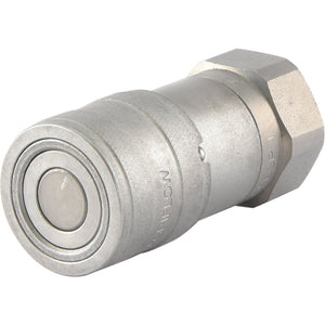 Flat Faced Coupling Female 3/8" Body x 1/2" BSP Female Thread - S.8033 - Massey Tractor Parts