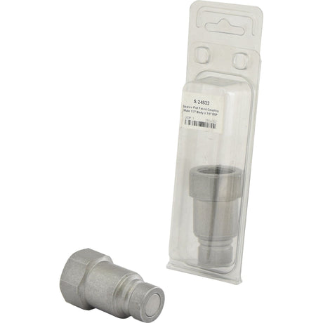 Flat Faced Coupling Male 1/2" Body x 3/4" BSP Female Thread (Agripak 1pc.) - S.24832 - Farming Parts
