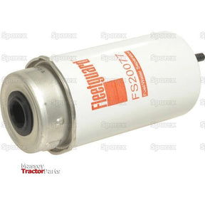 A Sparex S.119402 fuel/water separator filter (AF55797), designed for filtering fuel in engines, displayed against a white background with "Massey Tractor Parts" branding. Perfect for your Ford/New Holland equipment.