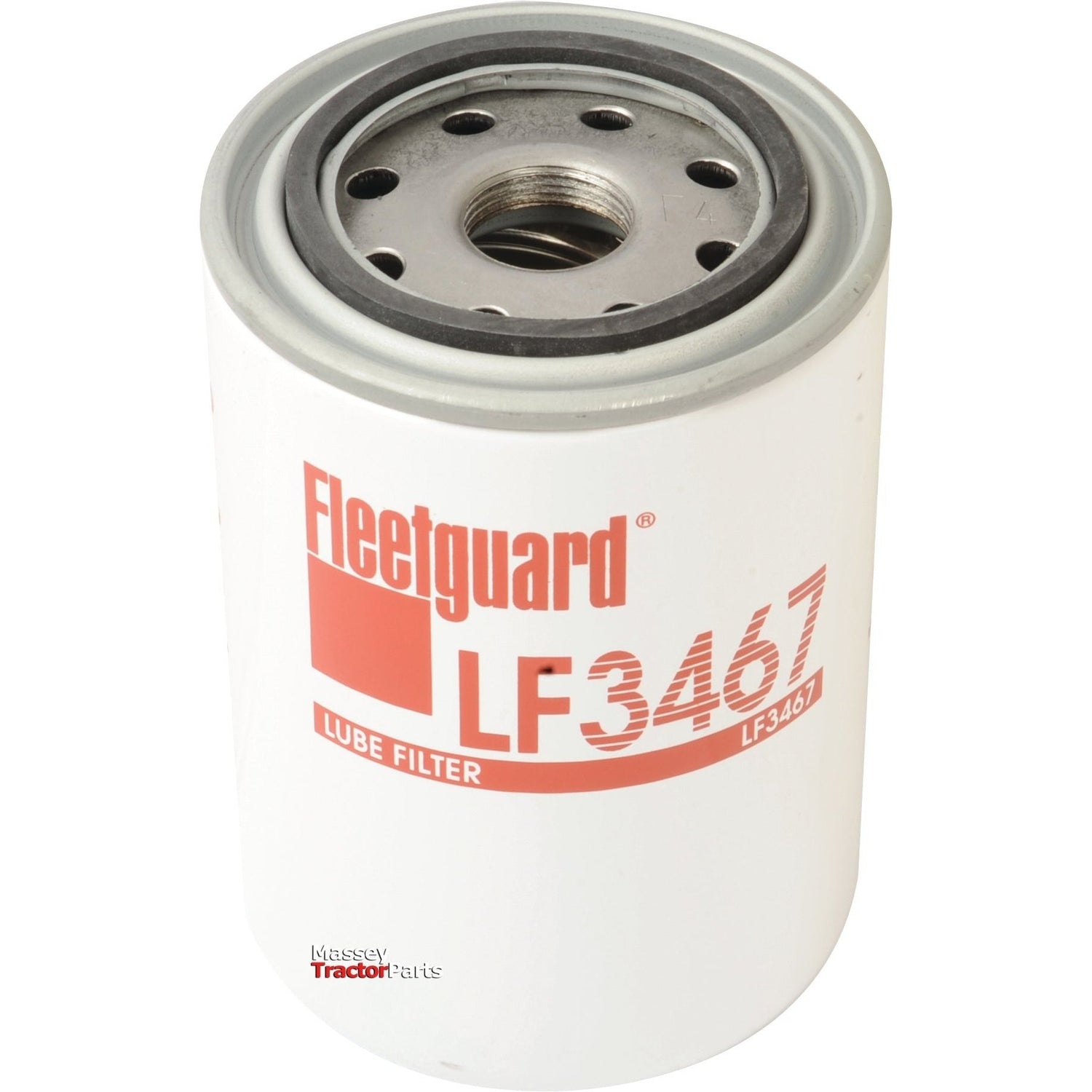 A white Sparex spin-on oil filter, compatible with the John Deere 5075E tractor, with the model number LF3467 (Sparex Part No.S.109412) printed in red.