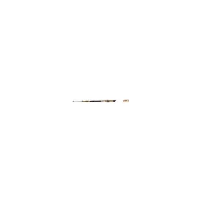Close-up of a metallic telescopic antenna featuring multiple collapsible segments and a plastic base, designed for use with the Massey Ferguson - Foot Throttle Cable - 3614583M91 by AGCO.