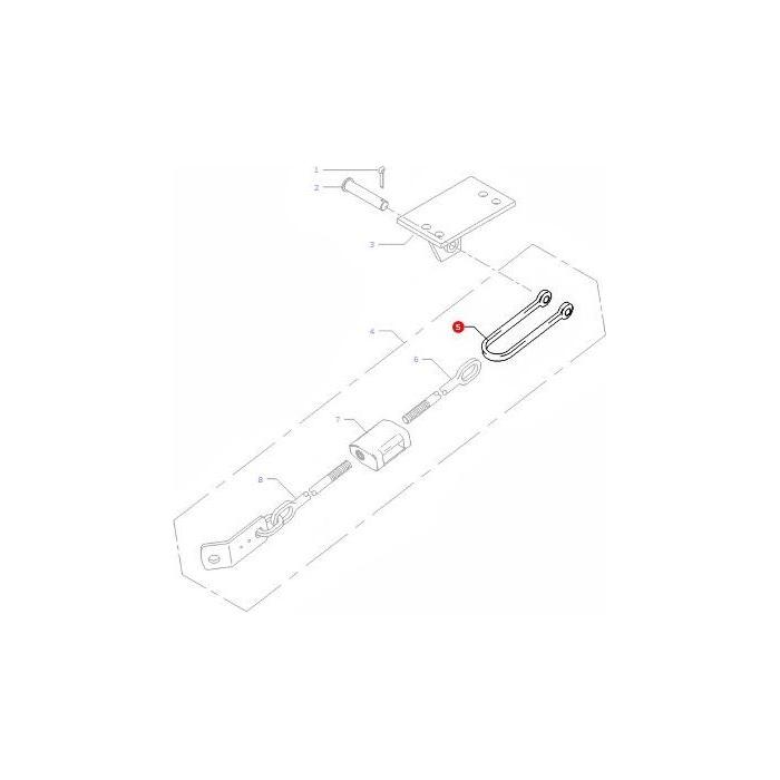 Fork Stabiliser - 490465M1 - Massey Tractor Parts