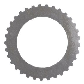 A round metal gear with evenly spaced teeth along its outer edge, viewed from above on a white background, reminiscent of the high-quality friction disc clutch pack, model 1870860M1, for 100 Series tractors from Massey Ferguson by AGCO.