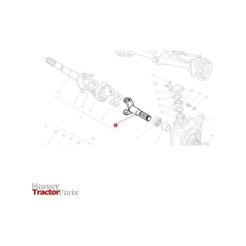 Massey Ferguson Front Axle Fork - 3764011M1 | OEM | Massey Ferguson parts | Axles & Power Transmission-Massey Ferguson-4WD Parts,Axle Differentials & Components,Axles & Power Train,Farming Parts,Front Axle & Steering,Tractor Parts