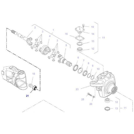 Front Axle Seal - H926301020130 - Massey Tractor Parts