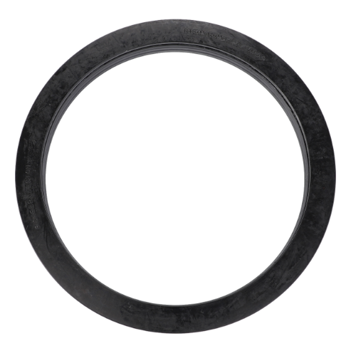 A black rubber seal ring with a textured surface, specifically ideal for Massey Ferguson or Fendt machinery, shown against a white background. This seal is identified as the Massey Ferguson - Front Axle Seal - VKH4967 - H524300020100 by AGCO.