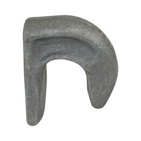 Close-up image of a Sparex Front Loader Bracket - Weld on Hook (Part No. S.33090) featuring a U-shaped design, flat base, length 105mm, and bore Ø 40mm.