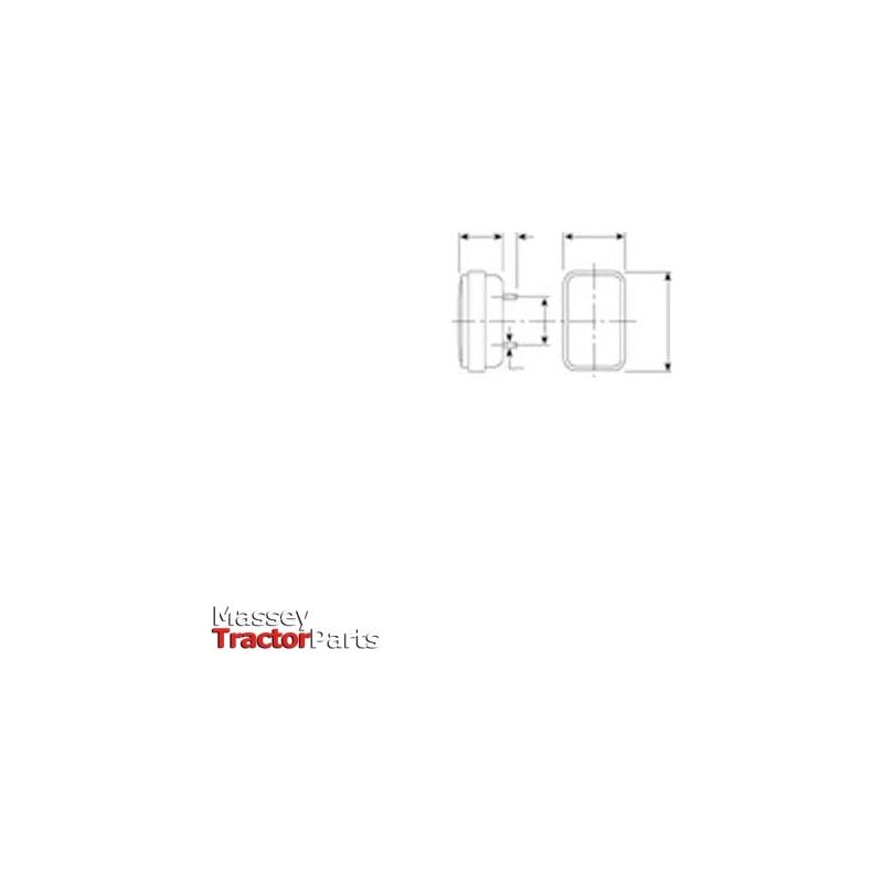 Massey Ferguson Front Sidelight - 3387450M91 | OEM | Massey Ferguson parts | Front Lights-Massey Ferguson-Farming Parts,Front Lights,Lighting & Electrical Accessories,Tractor Parts,Vehicle Lighting