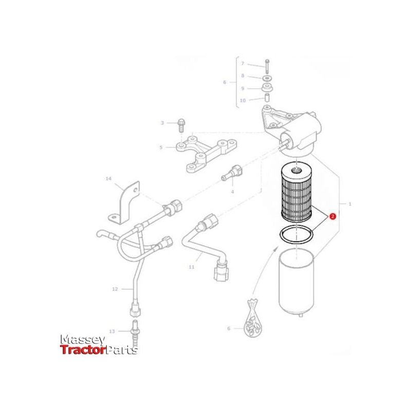 Massey Ferguson Fuel Filter - 4225393M1 | OEM | Massey Ferguson parts | Fuel-Massey Ferguson-Engine & Filters,Farming Parts,Filters,Fuel,Tractor Parts