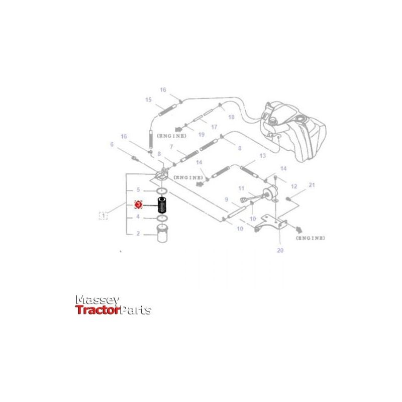 Massey Ferguson Fuel Filter - 6256997M1 | OEM | Massey Ferguson parts | Filters-Massey Ferguson-Engine & Filters,Farming Parts,Filters,Fuel,Tractor Parts