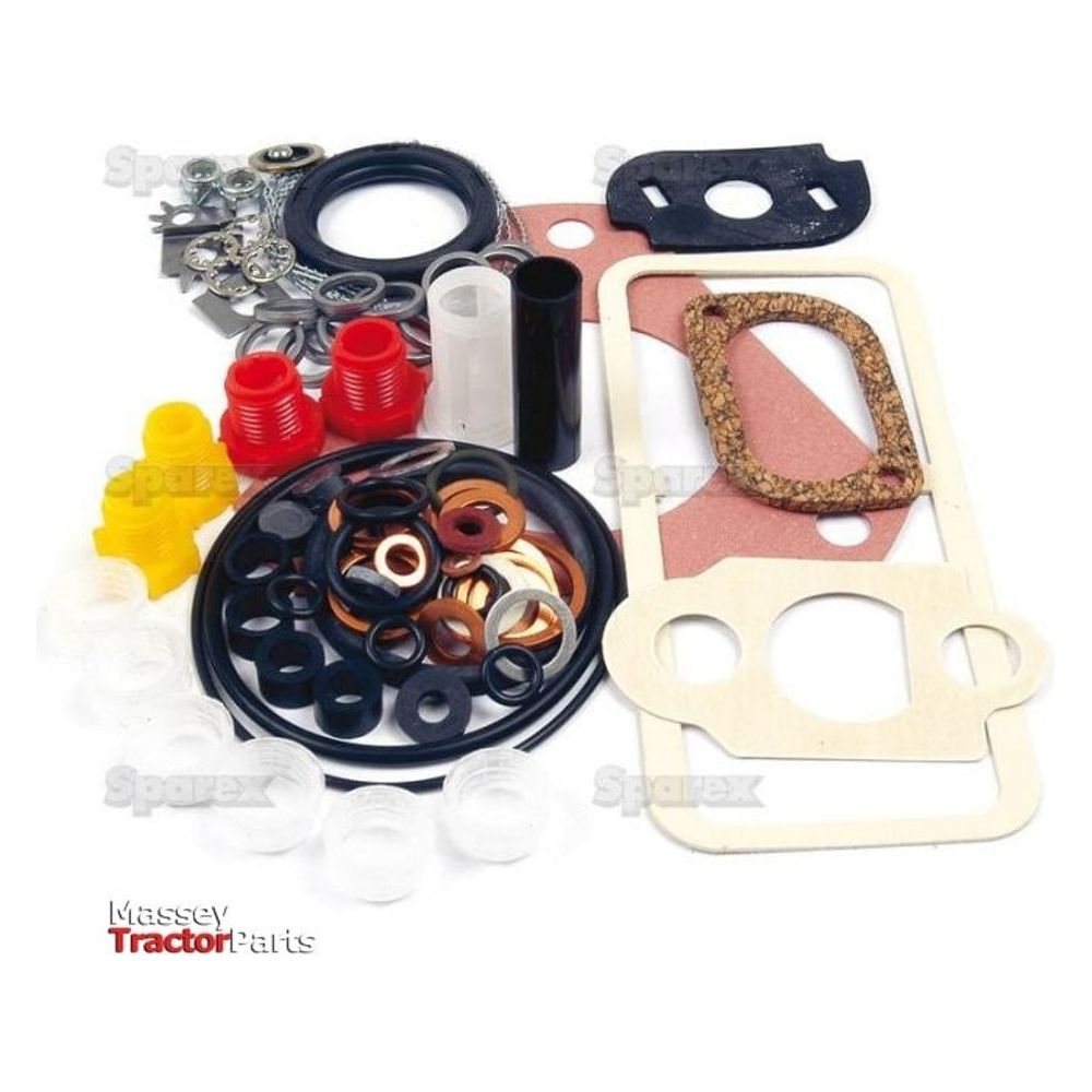 The Fuel Injection Pump Seal Kit from Sparex (Part No. S.57135) is arranged on a white surface.