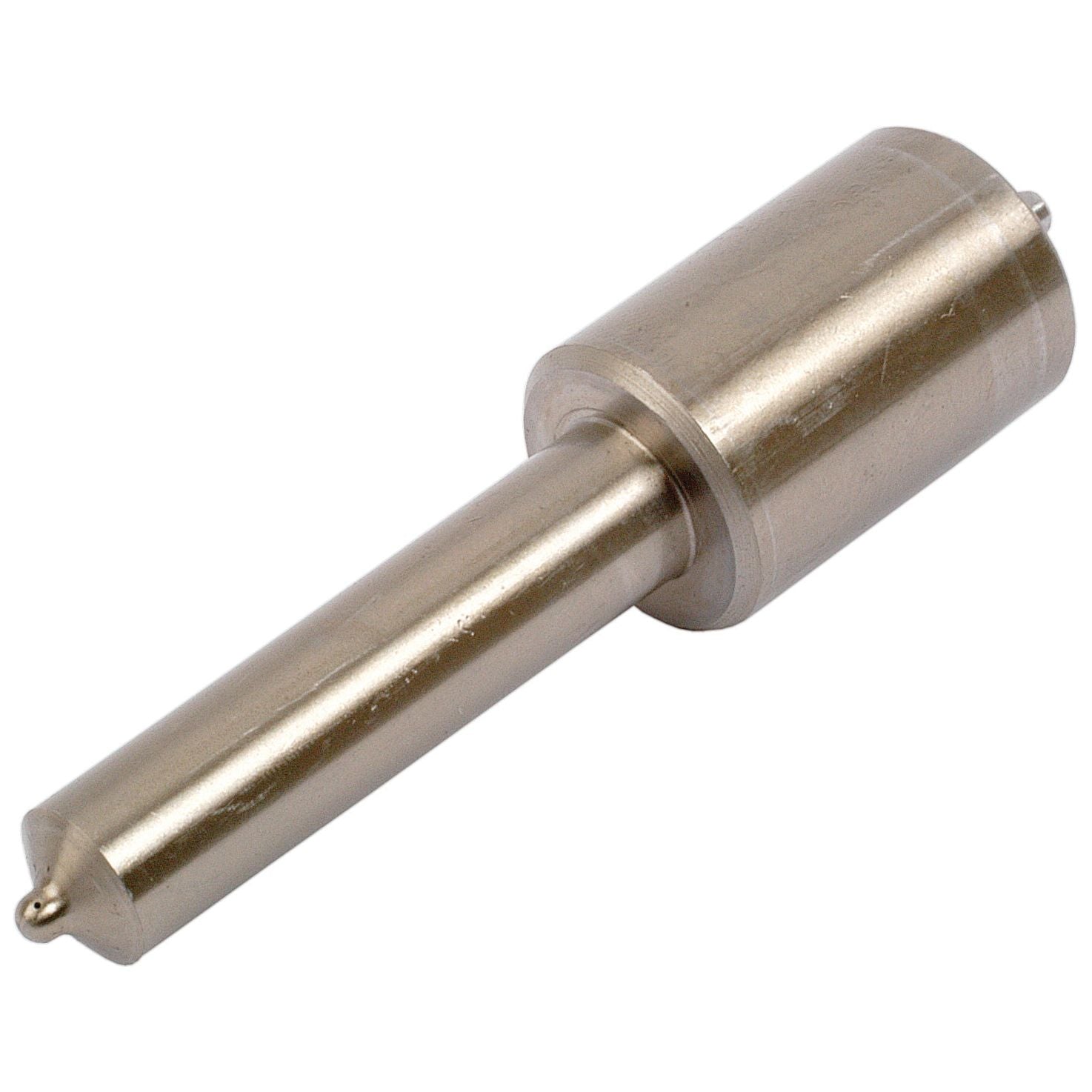 A metal cylindrical object with a pointed tip at one end and a wider base at the other, resembling the Sparex Fuel Injector Nozzle (Part No. S.62355).