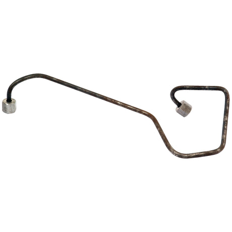 Fuel Injector Pipe - CAV Rotary Pump with bends and two connecting nuts on each end, used for fluid flow in mechanical systems. Ideal as a Sparex replacement (Part No. S.65999) for Ford/New Holland tractor parts.