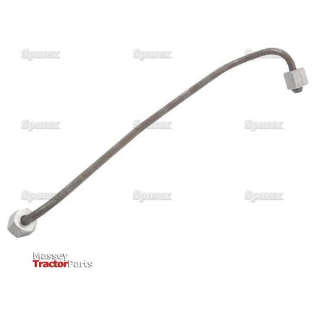 Curved metal fuel injector pipe with connectors at both ends, labeled as Fuel Injector Pipe | Sparex Part No.S.41511, branded with the Sparex logo in the background, designed for Perkins engines.