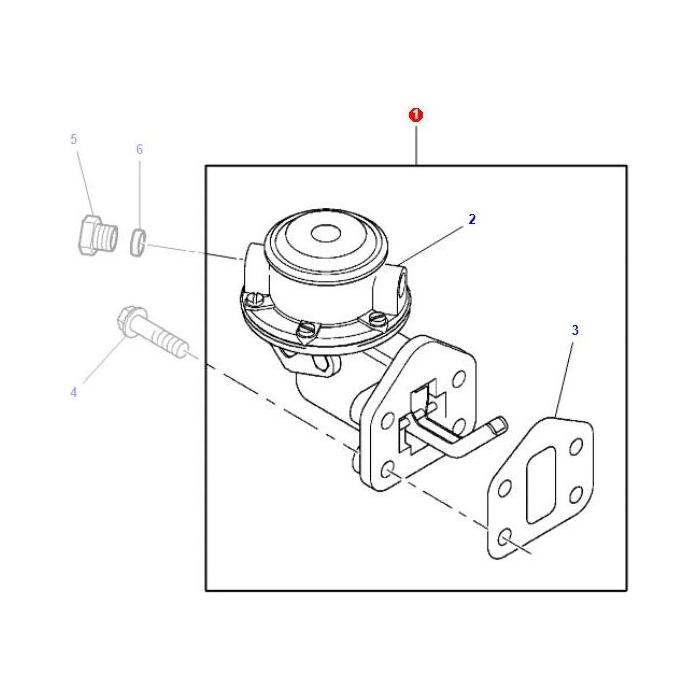 Fuel Lift Pump - 4225162M1 - Massey Tractor Parts