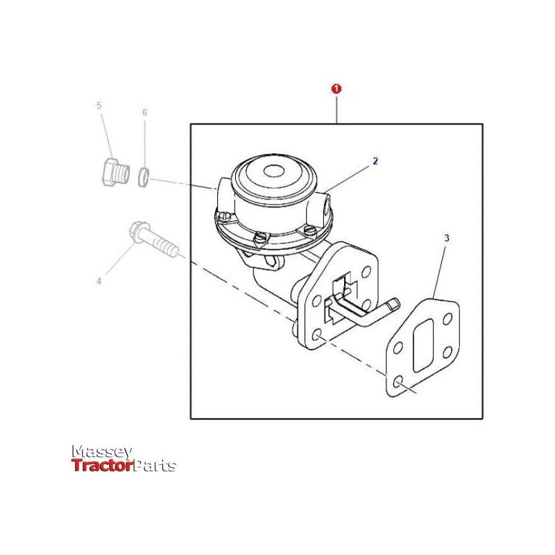 Massey Ferguson Fuel Lift Pump - 4225162M1 | OEM | Massey Ferguson parts | Fuel Pipes-Massey Ferguson-Engine & Filters,Farming Parts,Fuel Delivery Parts,Fuel Pumps,Fuel Pumps & Components,Tractor Parts