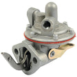 Image of the Sparex Fuel Lift Pump (Sparex Part No. S.40561), featuring a metallic body with mounting brackets and a red gasket, ideal for Perkins engines.