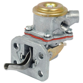 The Fuel Lift Pump (Sparex Part No. S.42440) by Sparex, commonly used in Massey Ferguson and Case IH machinery, is a metallic automotive mechanical fuel pump equipped with a lever at the base, multiple screws, and a threaded outlet at the top.