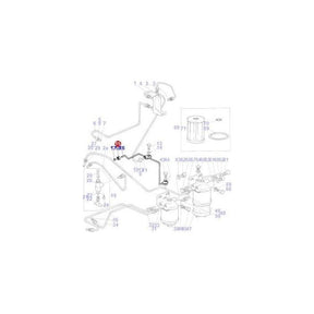 Fuel Pipe - 887046M92 - Massey Tractor Parts