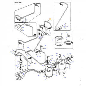 Fuel Pipe - 888486M91 - Massey Tractor Parts