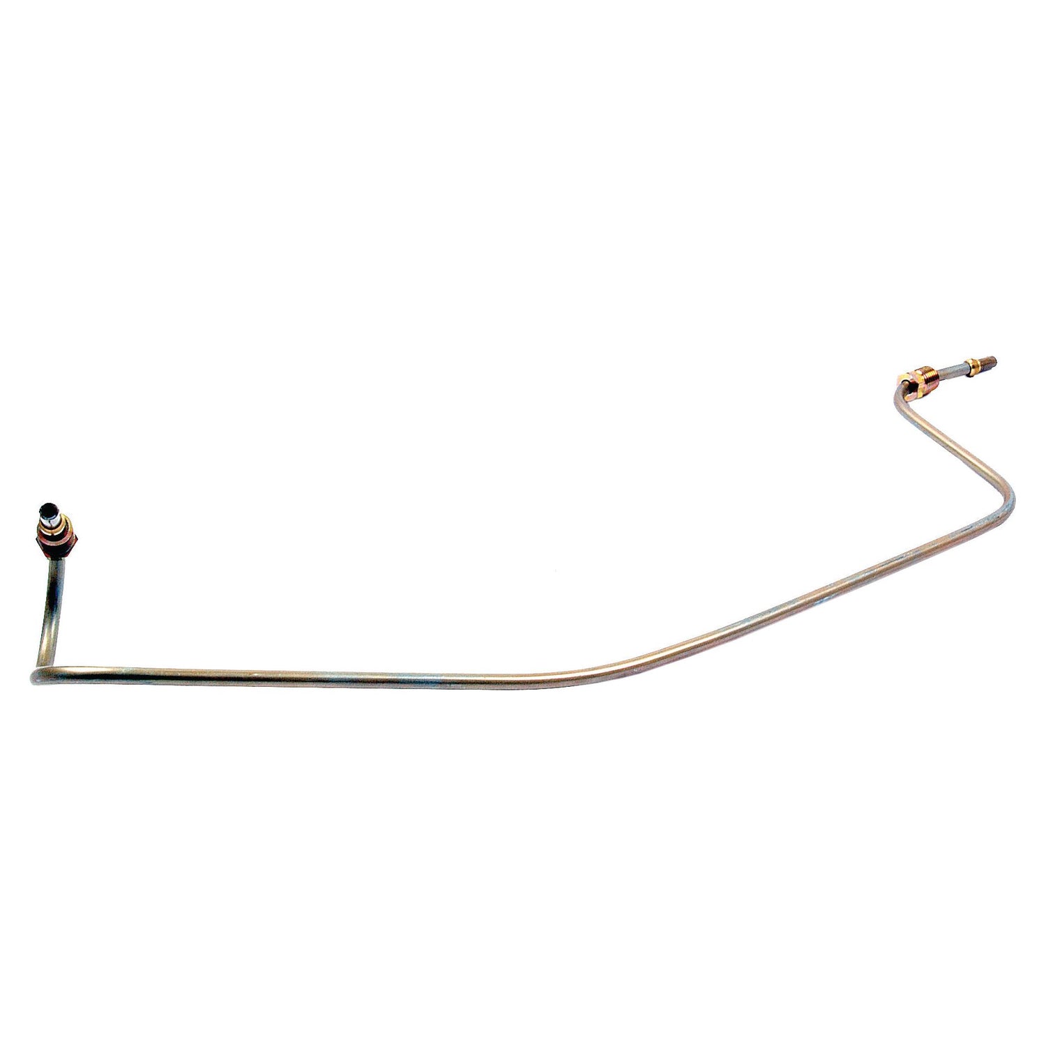 The Sparex Fuel Pipe (Part No. S.42130) is a curved metal fuel line with fittings at both ends, specifically designed for use in automotive applications, such as connecting to the injection pump in Massey Ferguson tractors.