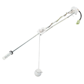 An AGCO Massey Ferguson - Fuel Sender Unit - 3762527M91, designed for use in Massey Ferguson 300 Series tractors, features an attached float and wiring connectors to measure fuel level.