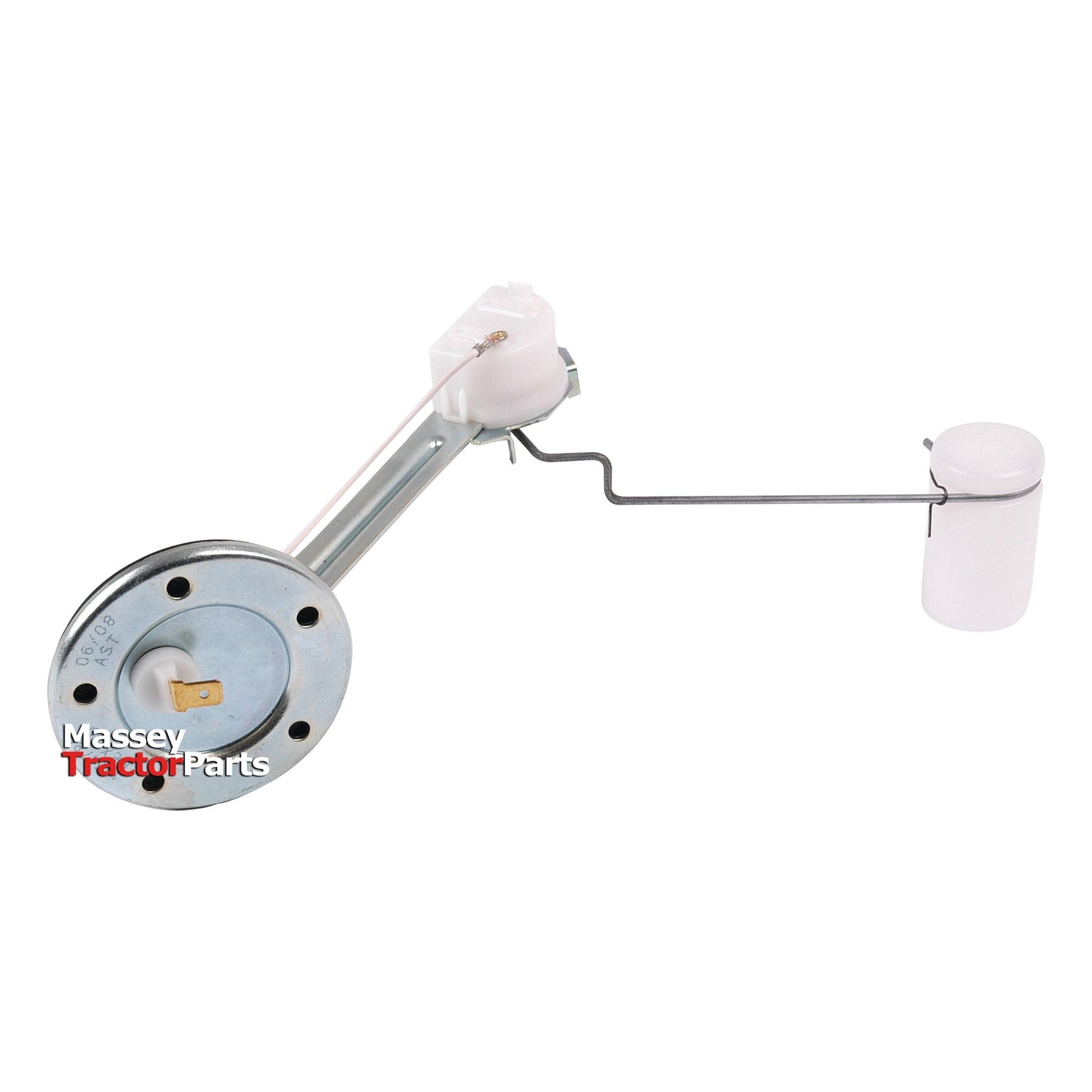 A tractor fuel sender unit combining metal and plastic, featuring a cylindrical float and branded "Sparex" with part number S.41099, offers accurate 12V fuel level readings for your Massey Ferguson tractor.