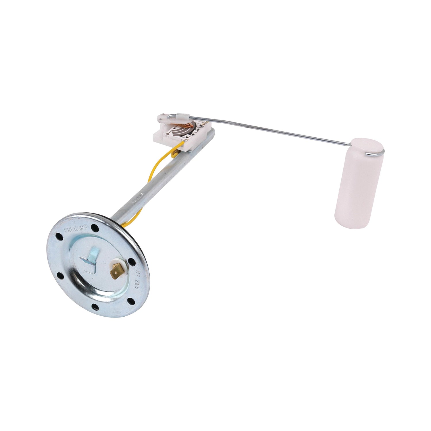 The Sparex Fuel Sender Unit (Sparex Part No. S.41102) for Massey Ferguson features a metal rod and foam float attached to a circular metal base with electrical connections.