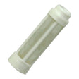 A white cylindrical water filter cartridge with a mesh pattern and capped ends, similar in precision engineering to the Sparex Fuel Tap Gauze Filter (Part No.S.65287).