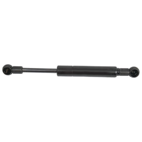 Sparex Gas Strut S.19430, a 215mm black hydraulic gas spring shock absorber with a cylindrical body and rods at both ends, featuring precise end fittings, isolated on a white background.
