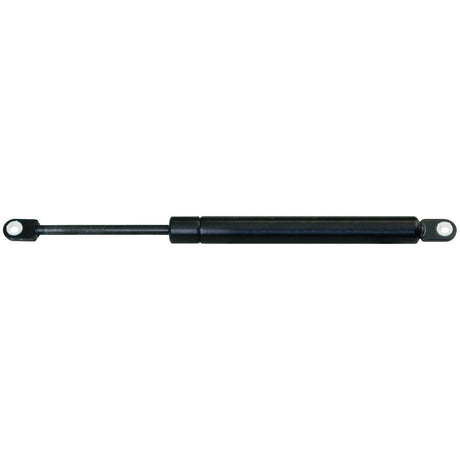 The Sparex Gas Strut (S.19462) is a 225mm black strut with 6mm eyelet mounting brackets on both ends, designed for lifting and supporting hoods, hatches, or doors.