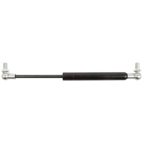 The Sparex Gas Strut, model S.52890, is a 235mm long black gas spring featuring ball sockets on both ends, designed for mechanical lifting and support applications with a precise ram stroke.