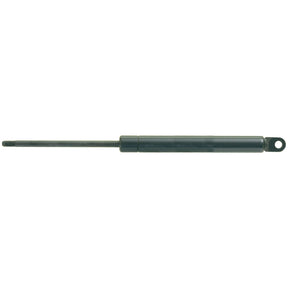 The Sparex Gas Strut - S.19405 is a black gas spring with a threaded rod end and a loop end, featuring a total length of 240mm and a Ram Stroke of 90mm, ideal for lifting and supporting applications.