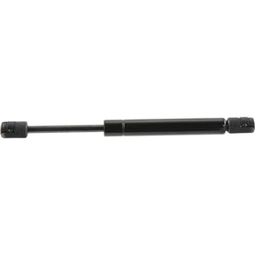 The Sparex Gas Strut, model S.137021, features a cylindrical black body and rod with connectors at both ends, and has a total length of 245mm making it suitable for various applications.