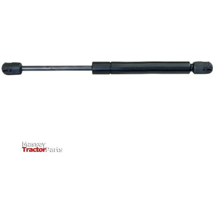 A gas strut from the Sparex brand, model S.19452, measuring a total length of 275mm, features a sleek black and silver design. It is commonly used in machinery and vehicles, with "Massey Tractor Parts" printed on the bottom left corner. This gas strut is ideal for applications that require precise control of ram stroke.