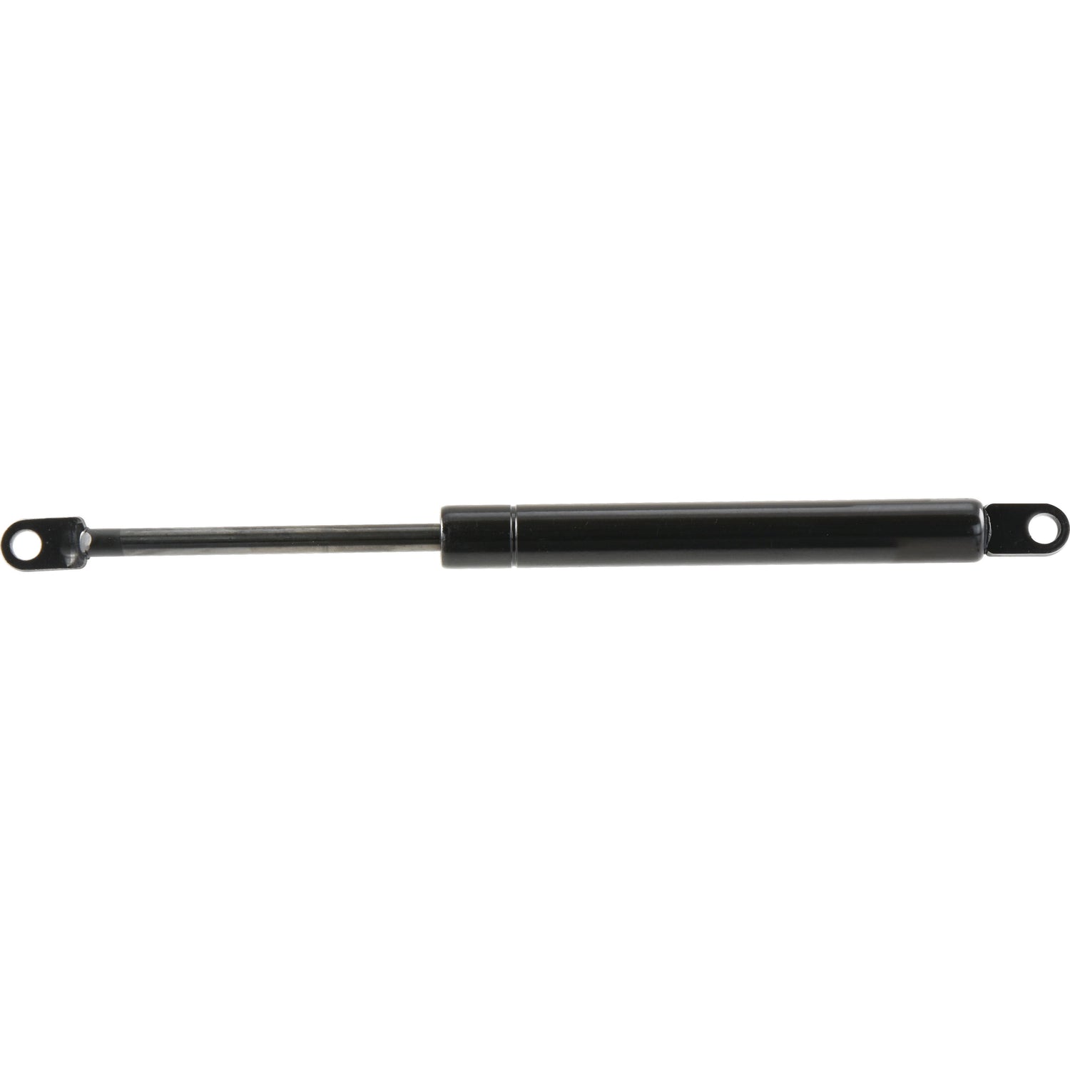 The Sparex Gas Strut (S.137029) is a 285mm black strut with eyelet mounts on both ends, ideal for lifting or supporting heavy objects.