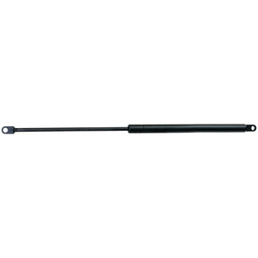 An image of the Sparex Gas Strut, Total length: 320mm - S.19457, in black with mounting brackets on both ends, commonly used for lifting and supporting hoods, trunks, and other hinged components. This particular model is Zetor compatible.